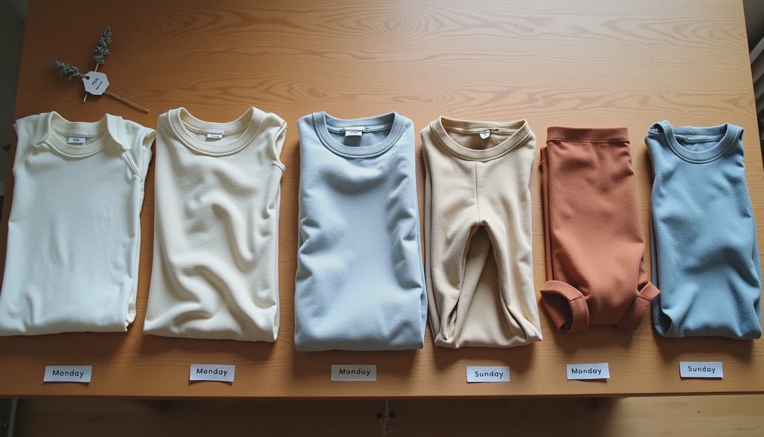 A One-Week Wardrobe Rotation for Busy Parents