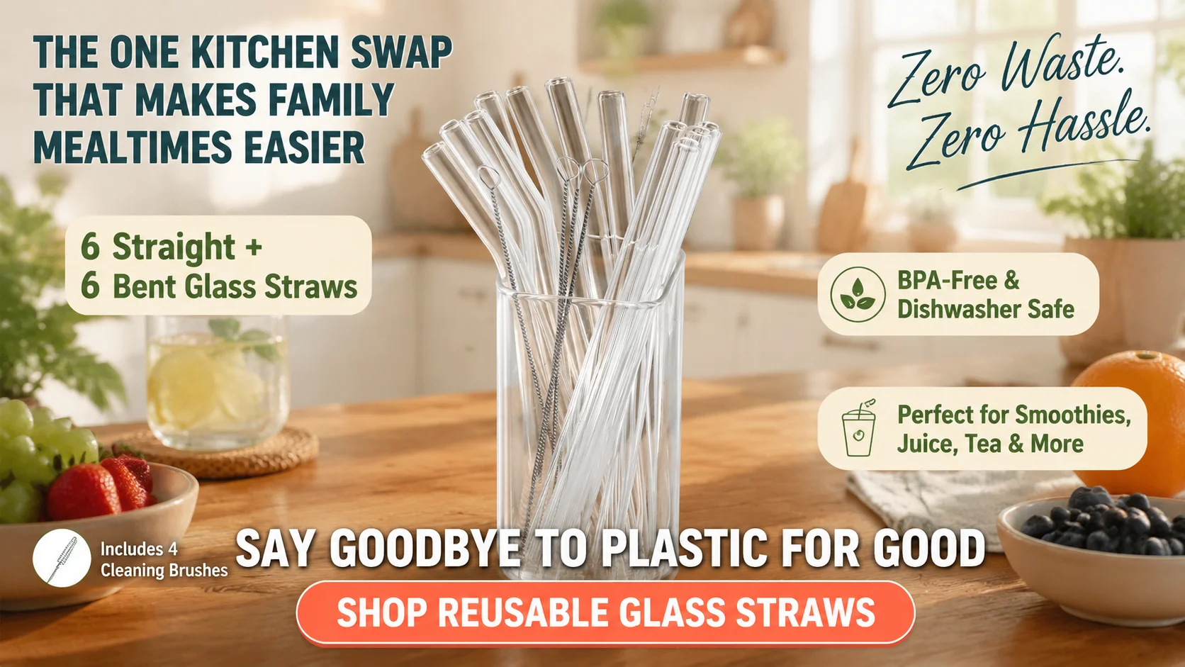 Shop reusable glass straws